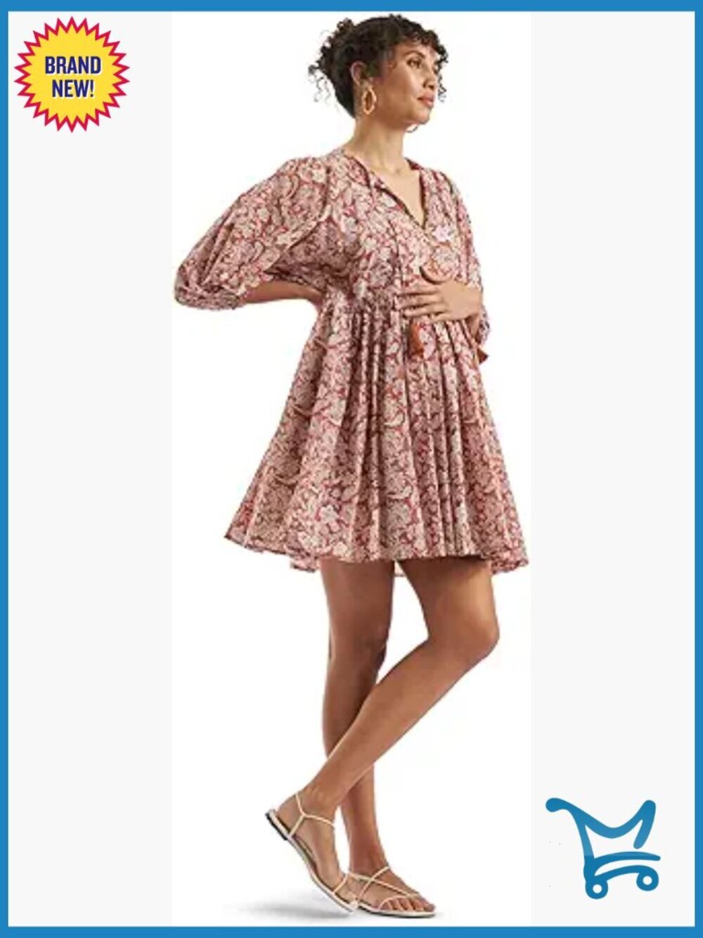 Maternity Nursing Dress with Relaxed Fit